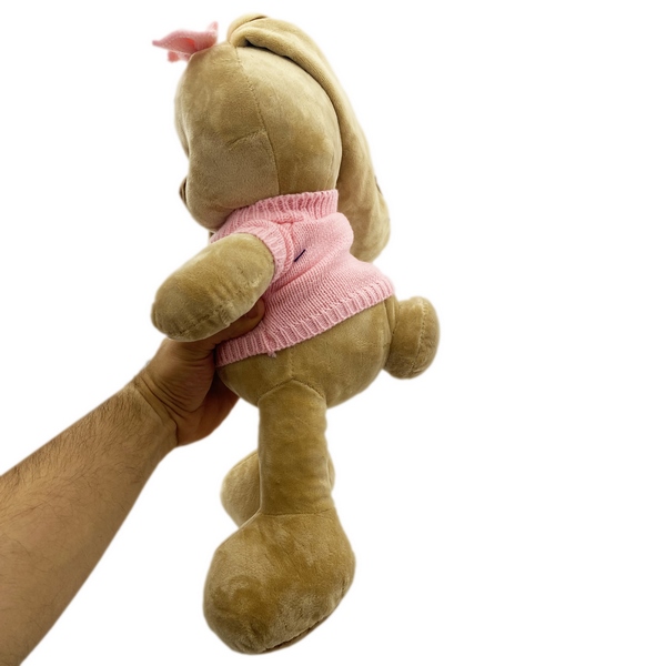 عروسک خرگوش بلوز بافت 35 سانت